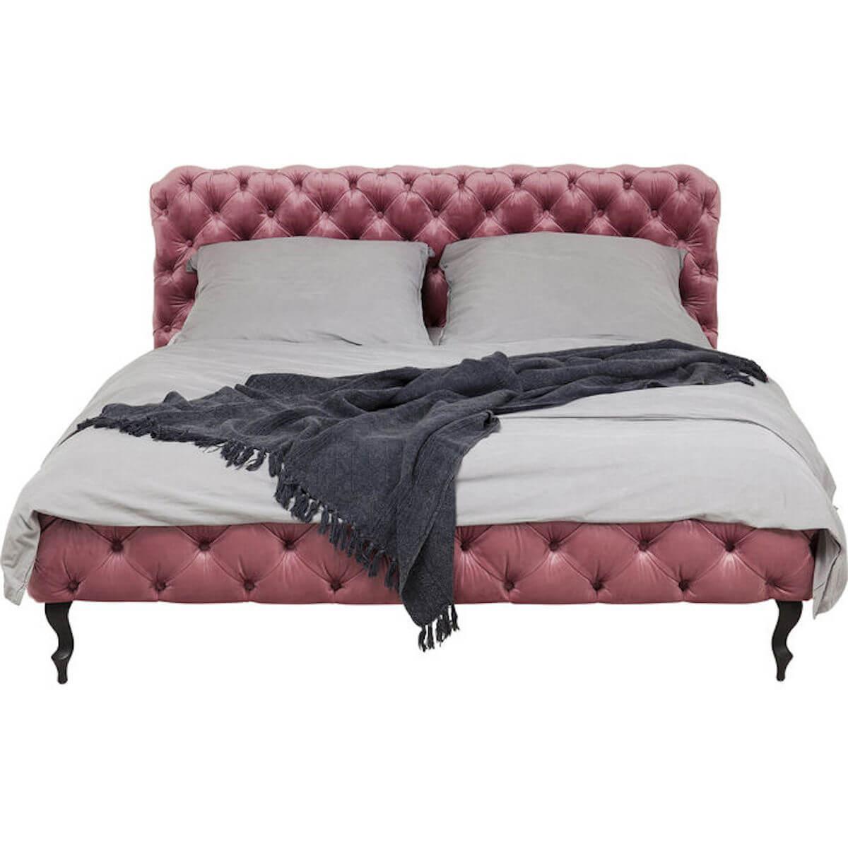 Lit 160x200cm DESIRE Kare Design velvet rose
