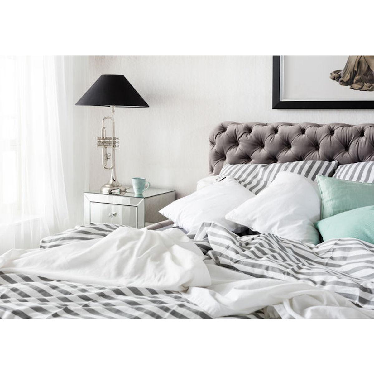 Lit 160x200cm DESIRE Kare Design velvet silver grey