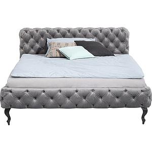 Lit 160x200cm DESIRE Kare Design velvet silver grey