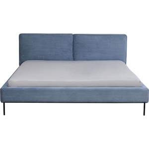 Lit 160x200cm EAST SIDE Kare Design velours côtelé bleu