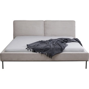 Lit 160x200cm EAST SIDE Kare Design velours côtelé gris