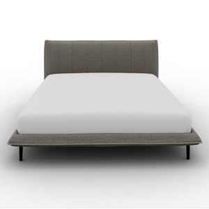 Lit 160x200cm FLUFF Calligaris boucle cat. pied métal noir