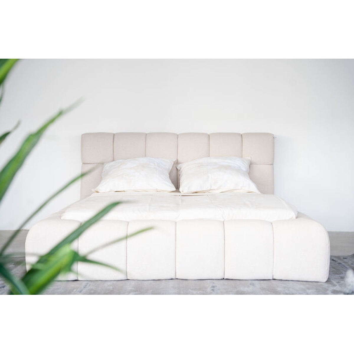 Lit 160x200cm SALAMANCA Kare Design Ecru