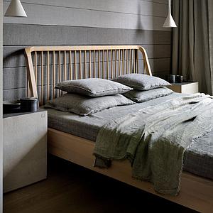 Lit 160x200cm SPINDLE Ethnicraft chêne