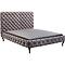 Lit 180x200cm DESIRE Kare Design haut gris argenté