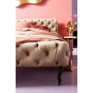 Lit 180x200cm DESIRE Kare Design velours écru