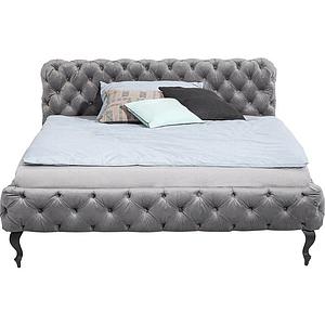 Lit 180x200cm DESIRE Kare Design velvet silver grey