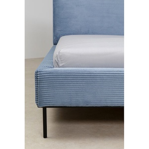 Lit 180x200cm EAST SIDE Kare Design velours cotelé bleu