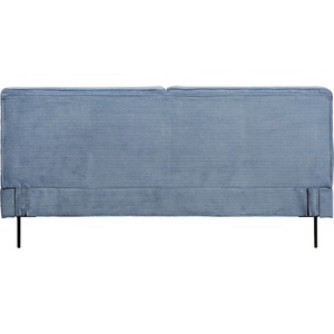 Lit 180x200cm EAST SIDE Kare Design velours cotelé bleu