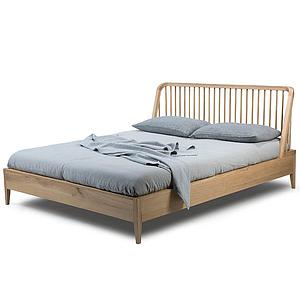 Lit 180x200cm SPINDLE Ethnicraft chêne