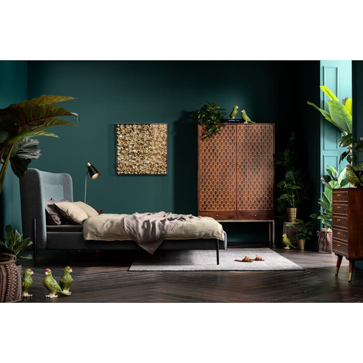 Lit 180x200cm TIVOLI Kare Design vert