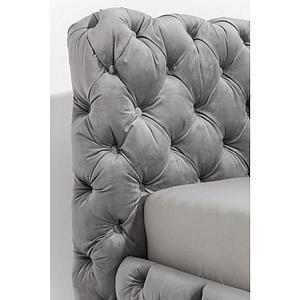 Lit 200x200cm DESIRE Kare Design velvet silver grey