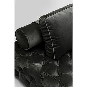 Lit d'apoint Bottone velours gris