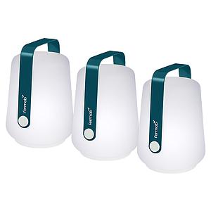 Lot de 3 lampes BALAD Fermob H12 bleu acapulco