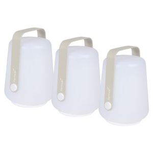 Lot de 3 lampes BALAD Fermob H12 gris argile