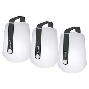 Lot de 3 lampes BALAD Fermob H12 gris carbone