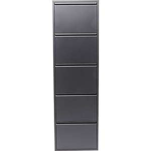 Meuble à chaussure 5 tiroirs CARUSO Kare Design anthracite