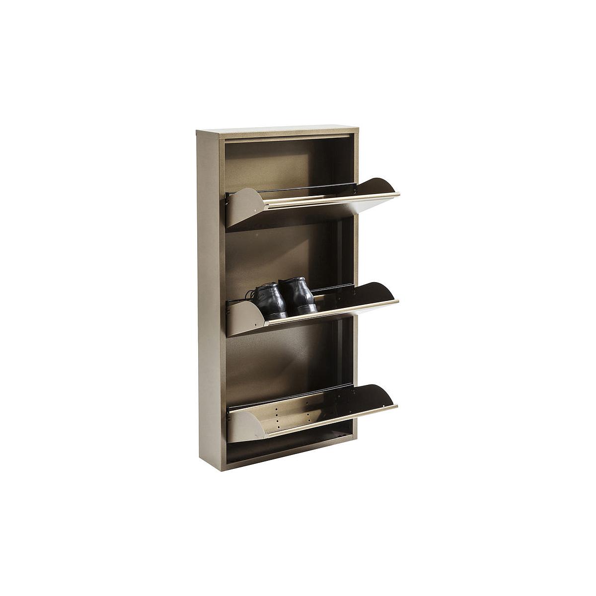 Meuble à chaussures CARUSO 3 Kare Design bronze