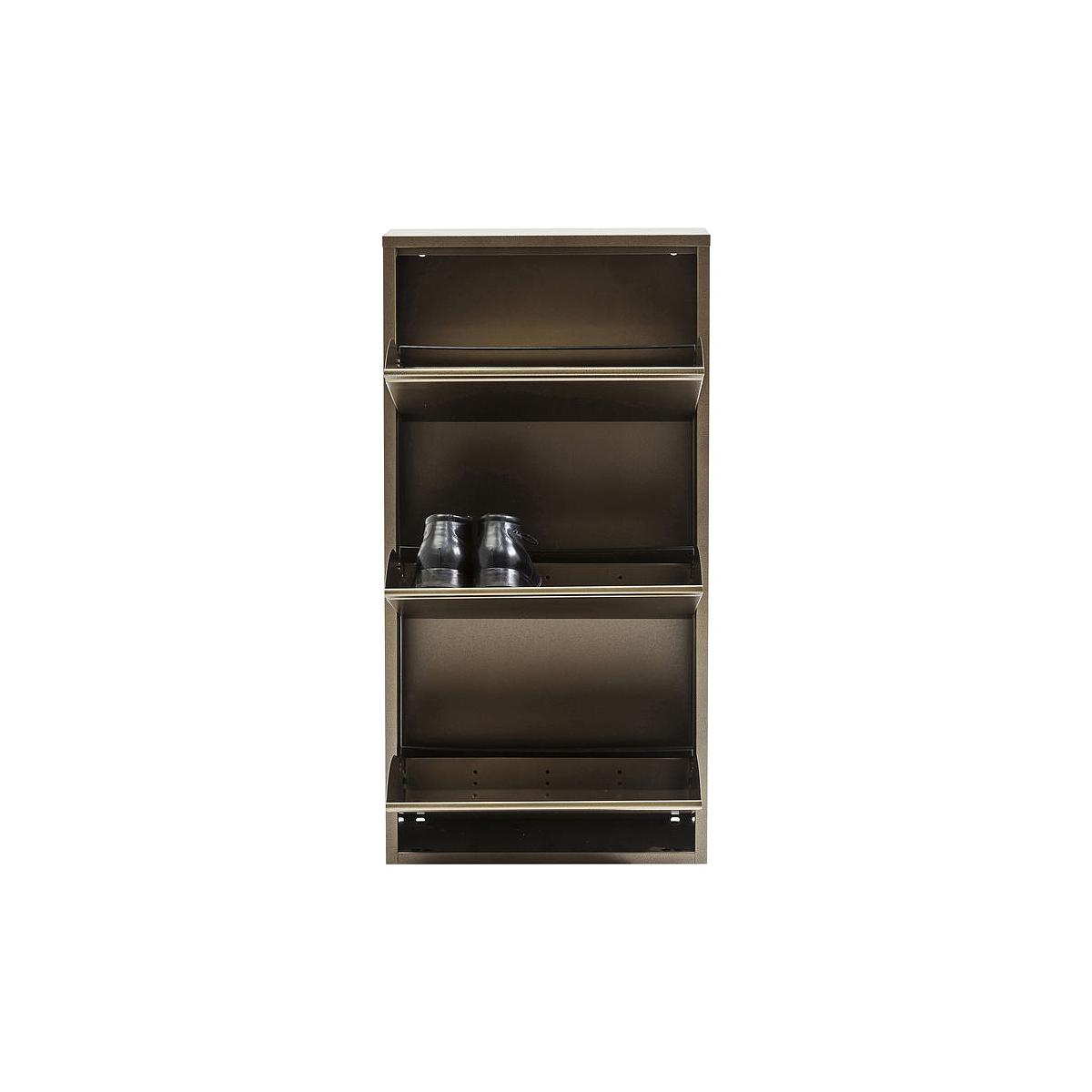 Meuble à chaussures CARUSO 3 Kare Design bronze