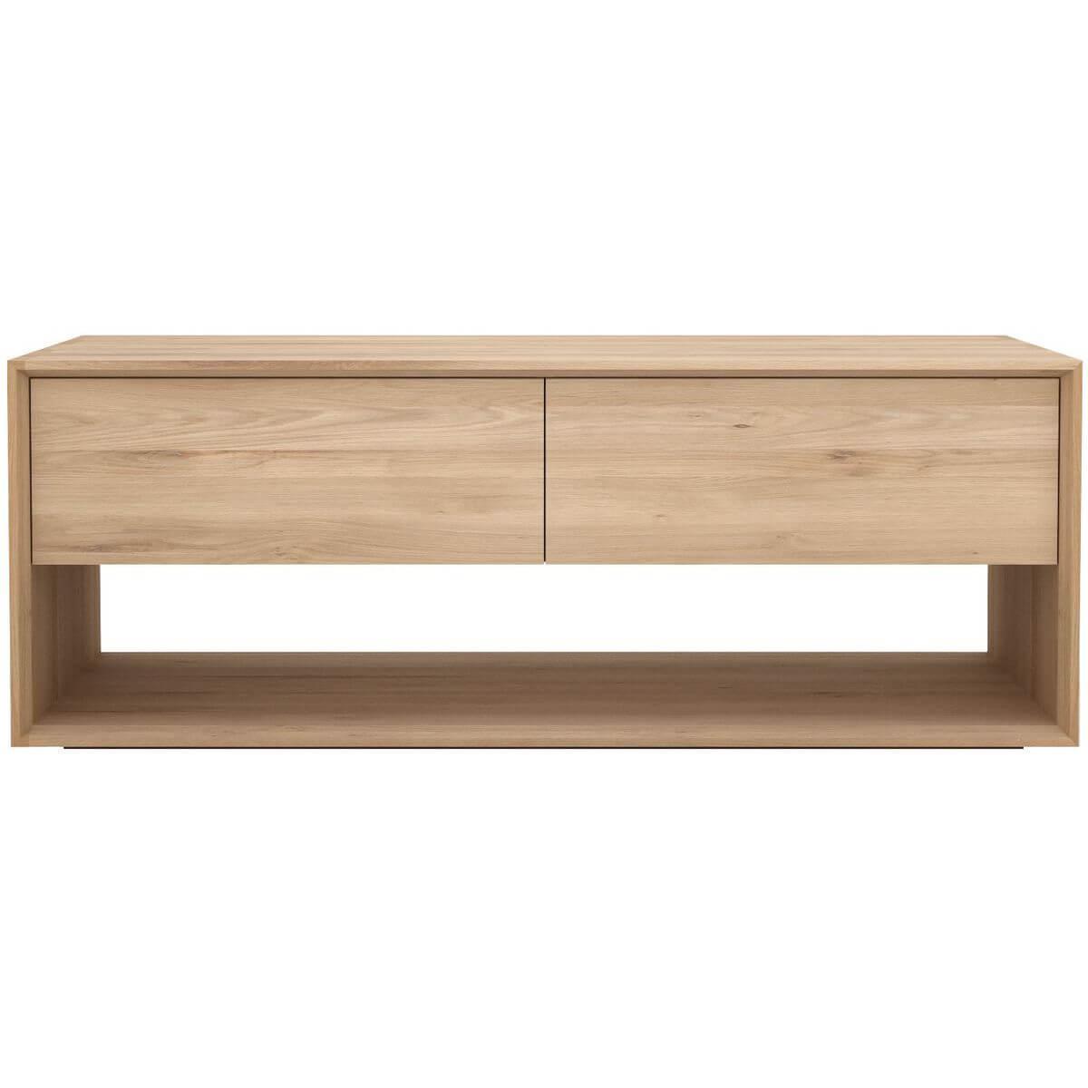 Meuble TV 120cm NORDIC Ethnicraft chêne