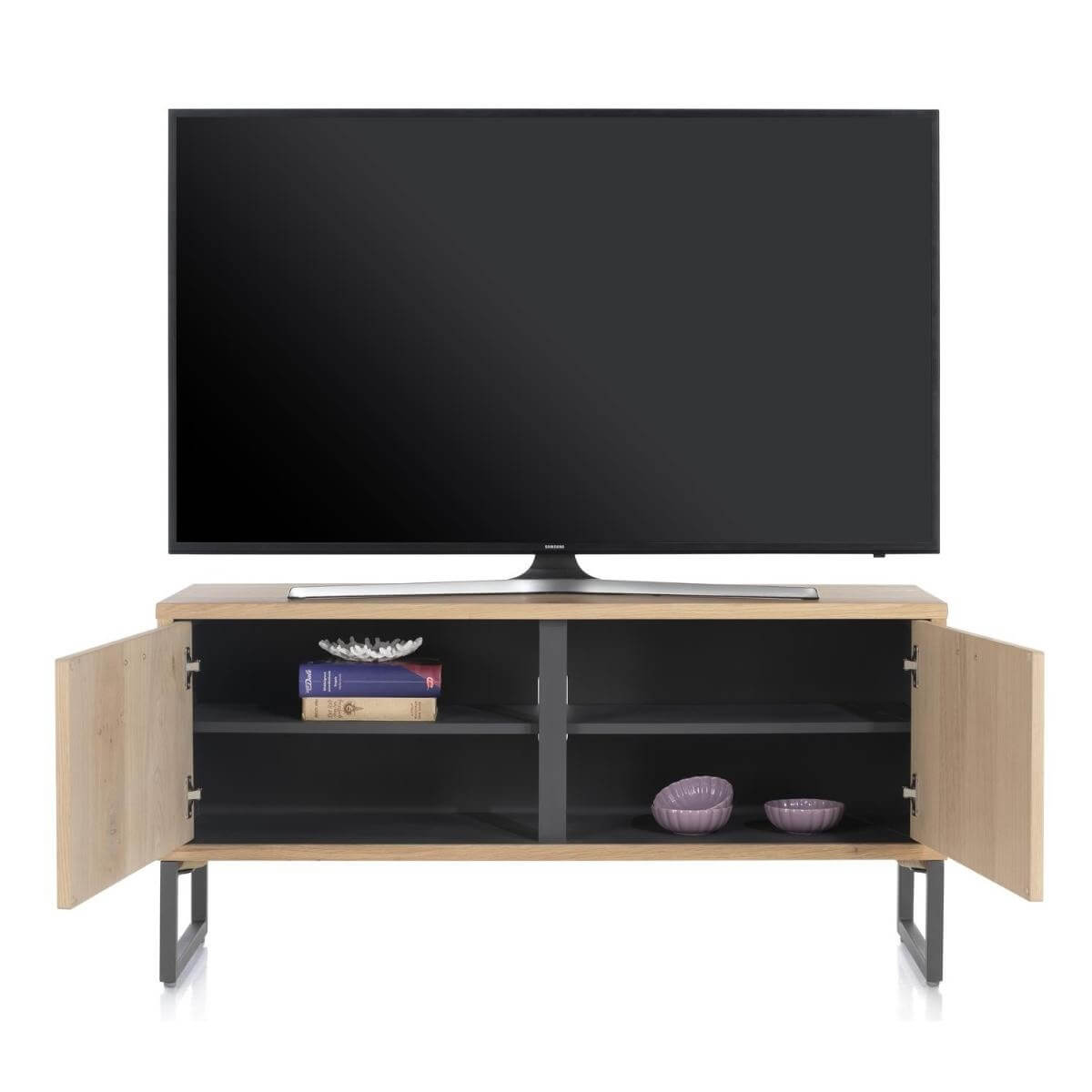 Meuble TV 123cm CASTELLO Henders & Hazel chêne