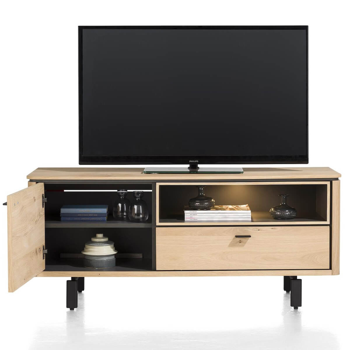 Meuble TV 140cm LIVADA Henders & Hazel naturel