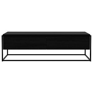 Meuble TV 140cm MONOLIT Ethnicraft chêne noir