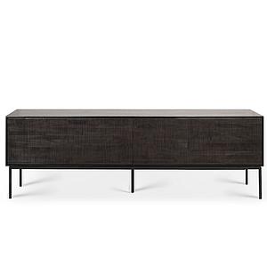 Meuble TV 162cm GROOVES Ethnicraft teck noir