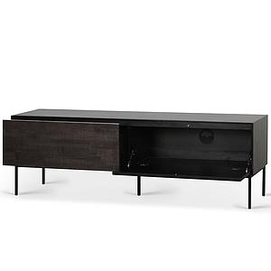 Meuble TV 162cm GROOVES Ethnicraft teck noir