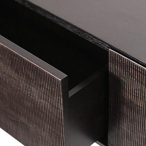 Meuble TV 162cm GROOVES Ethnicraft teck noir