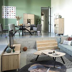 Meuble TV 170cm LIVADA Henders & Hazel naturel