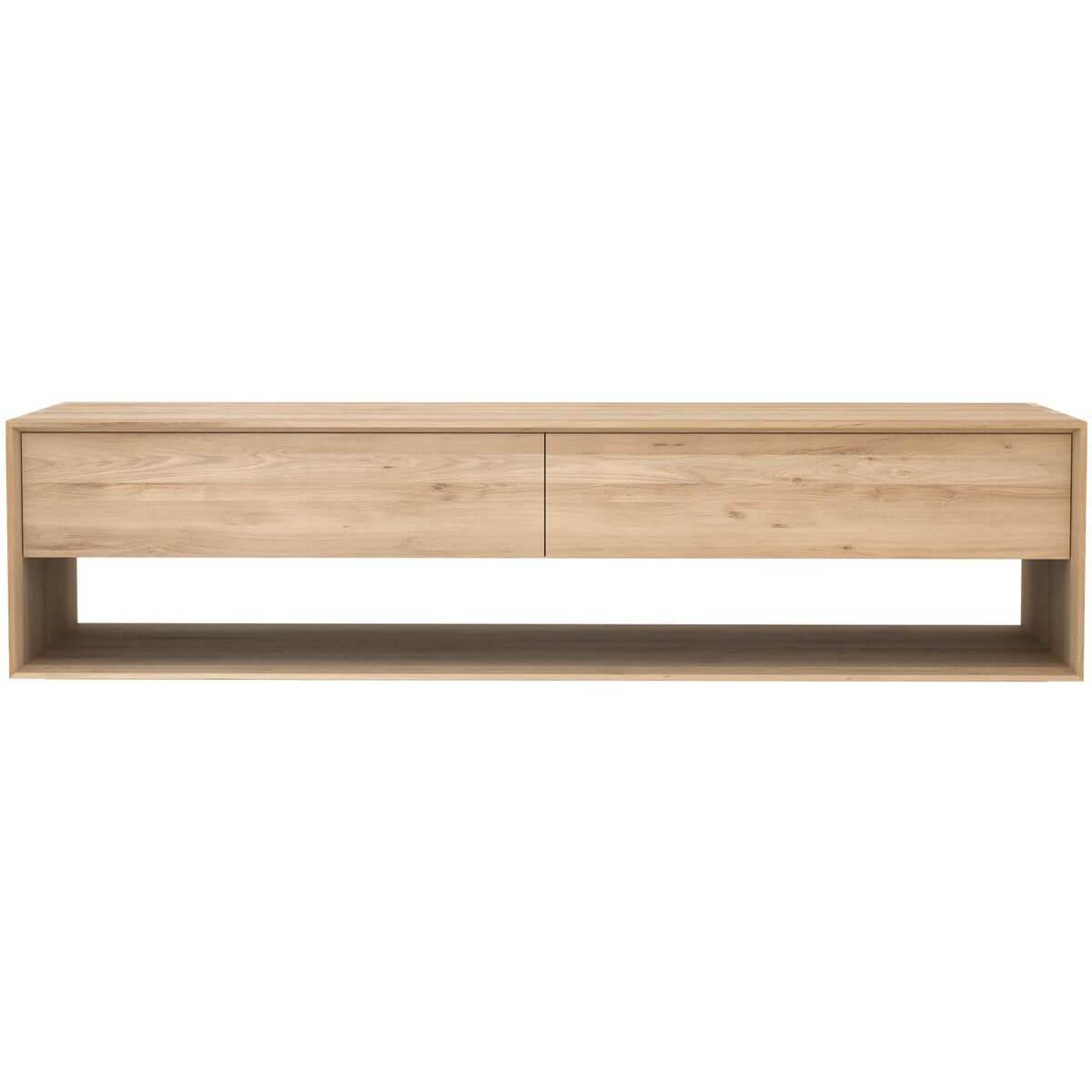 Meuble TV 180cm NORDIC Ethnicraft chêne