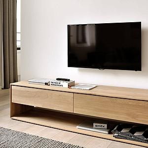 Meuble TV 180cm NORDIC Ethnicraft chêne