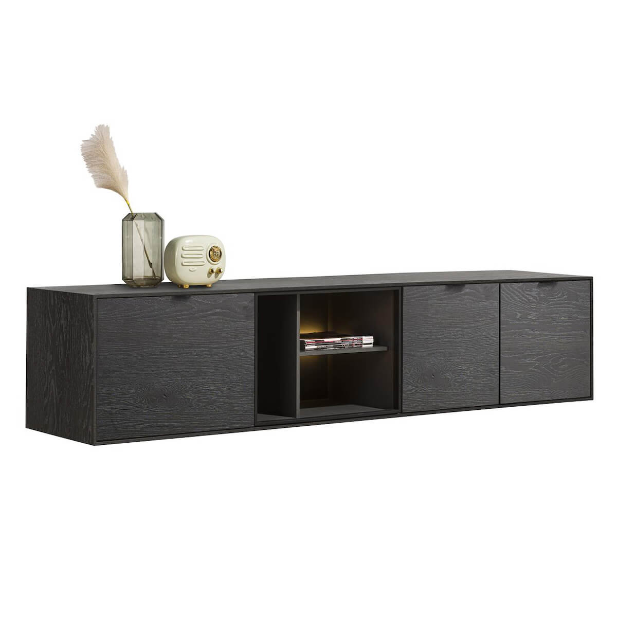 Meuble TV 210cm ELEMENTS Xooon onyx