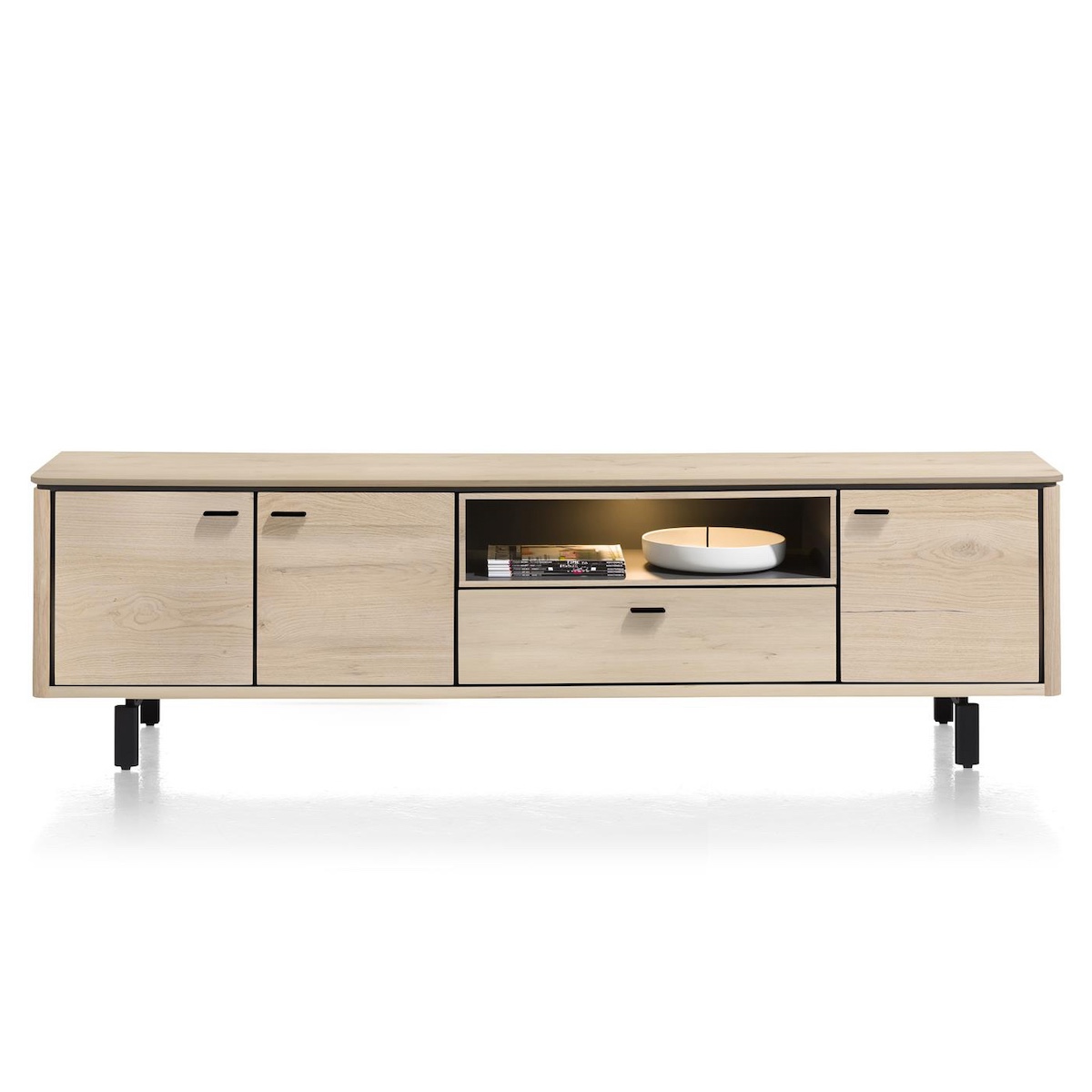 Meuble TV 210cm LIVADA Henders & Hazel Naturel