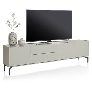 Meuble TV 210cm NOON Xooon gris soie