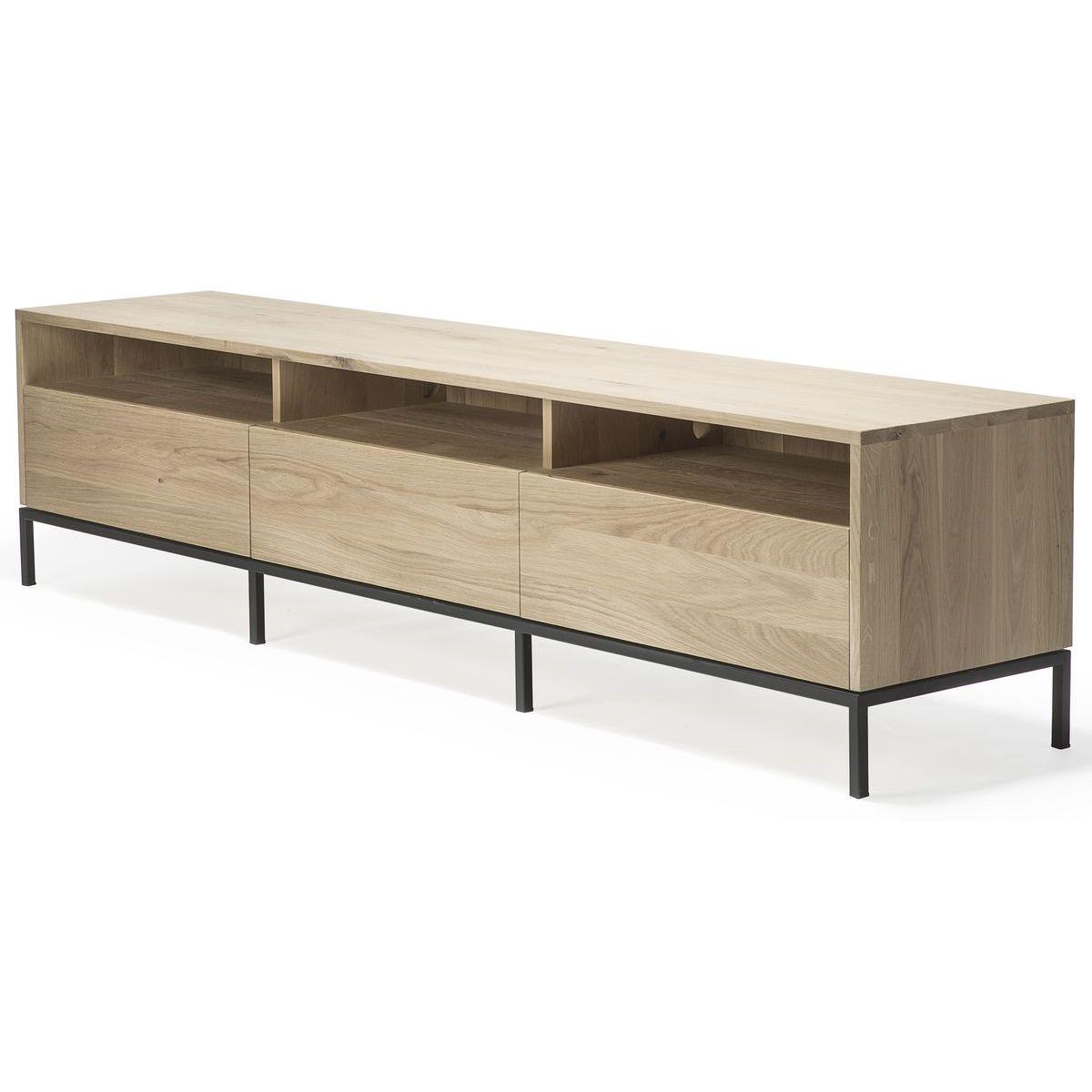 Meuble TV 210cm OAK LIGNA Ethnicraft black