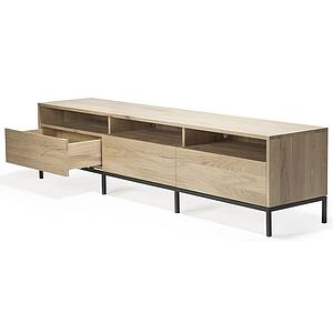 Meuble TV 210cm OAK LIGNA Ethnicraft black