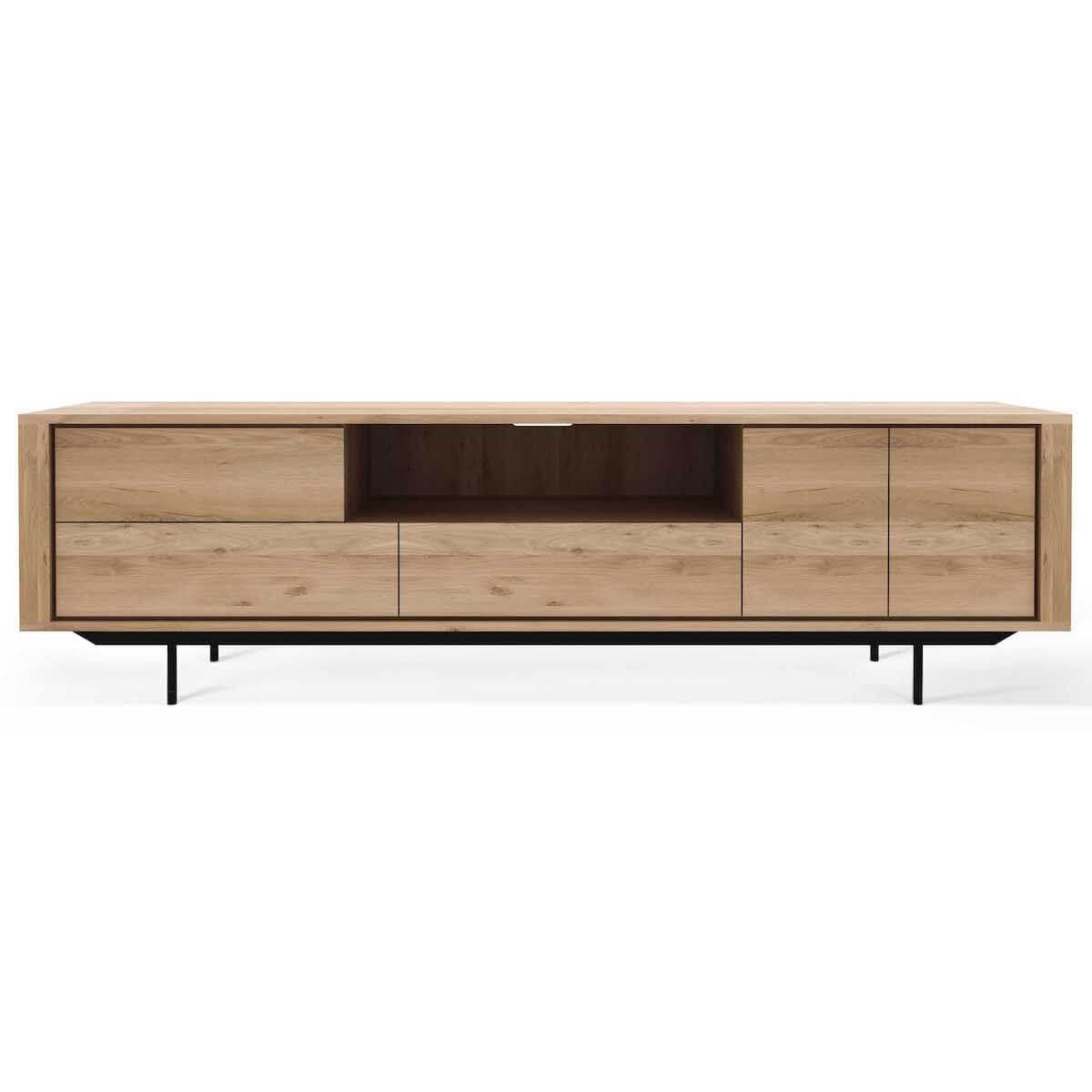 Meuble TV 224cm SHADOW Ethnicraft chêne