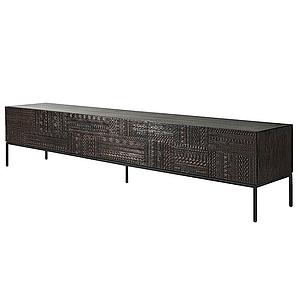 Meuble TV 240cm TABWA Ethnicraft teck noir