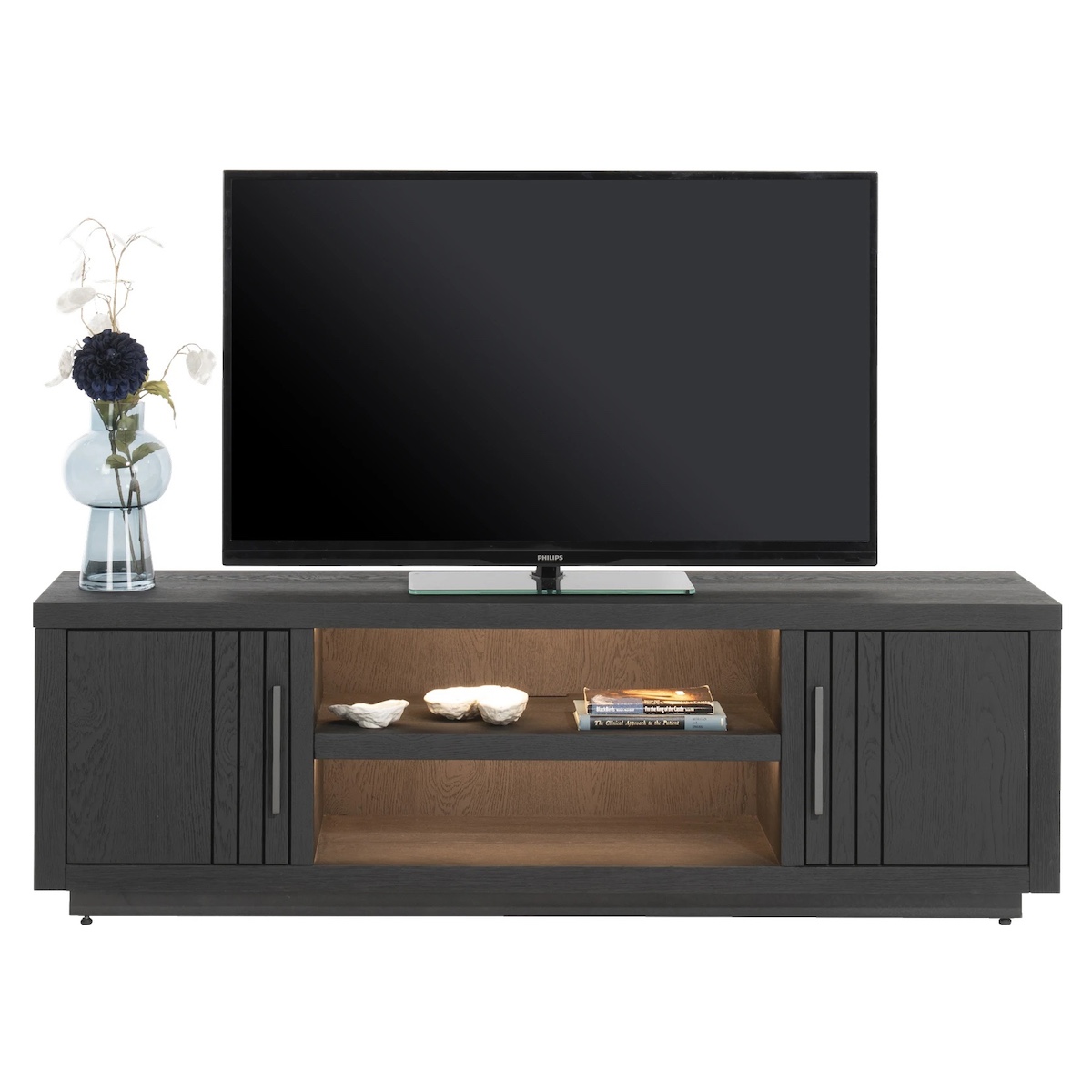 Meuble TV PAVIE Henders & Hazel 160 cm Castle Black