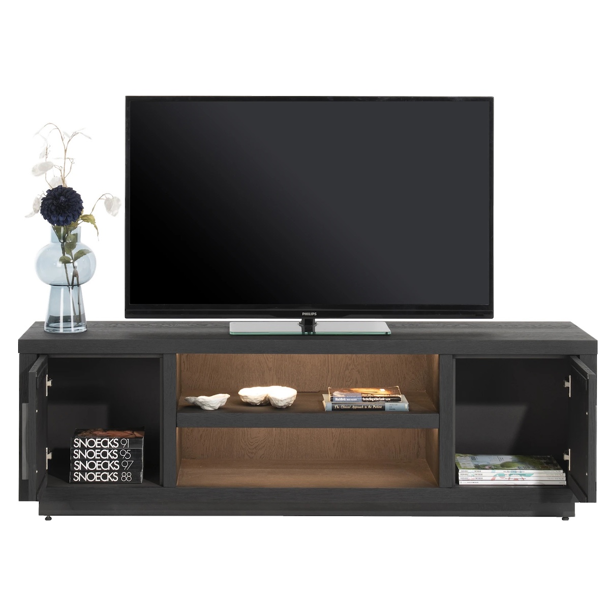 Meuble TV PAVIE Henders & Hazel 160 cm Castle Black