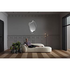 Miroir 117x68cm HOLOGRAM Kare Design argenté
