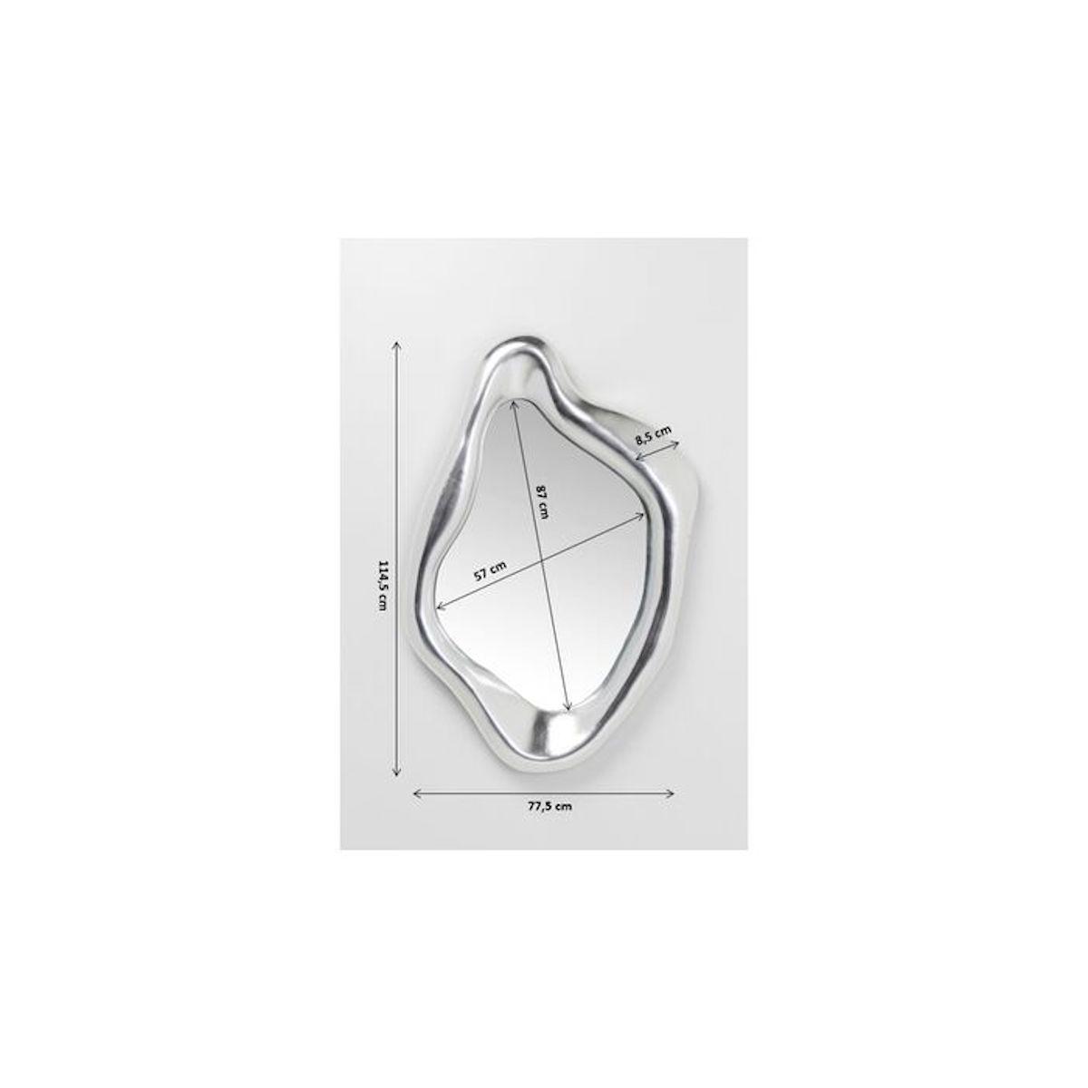 Miroir 119x76cm HOLOGRAM Kare Design argenté