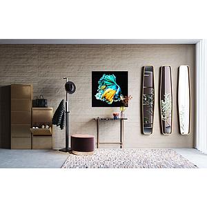 Miroir 177x32cm CLIP Kare Design Brass
