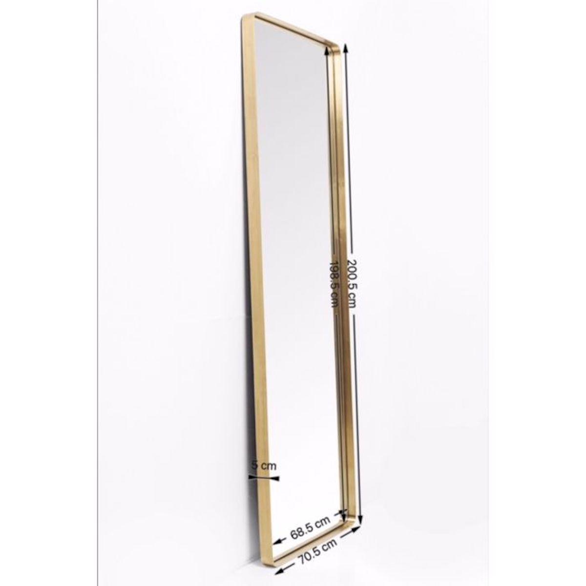 Miroir 200x70cm CURVE Kare Design laiton