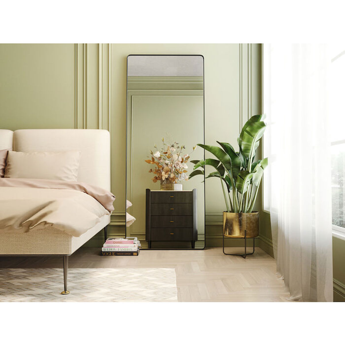 Miroir 80x200cm OMBRA MO SOFT Kare Design noir