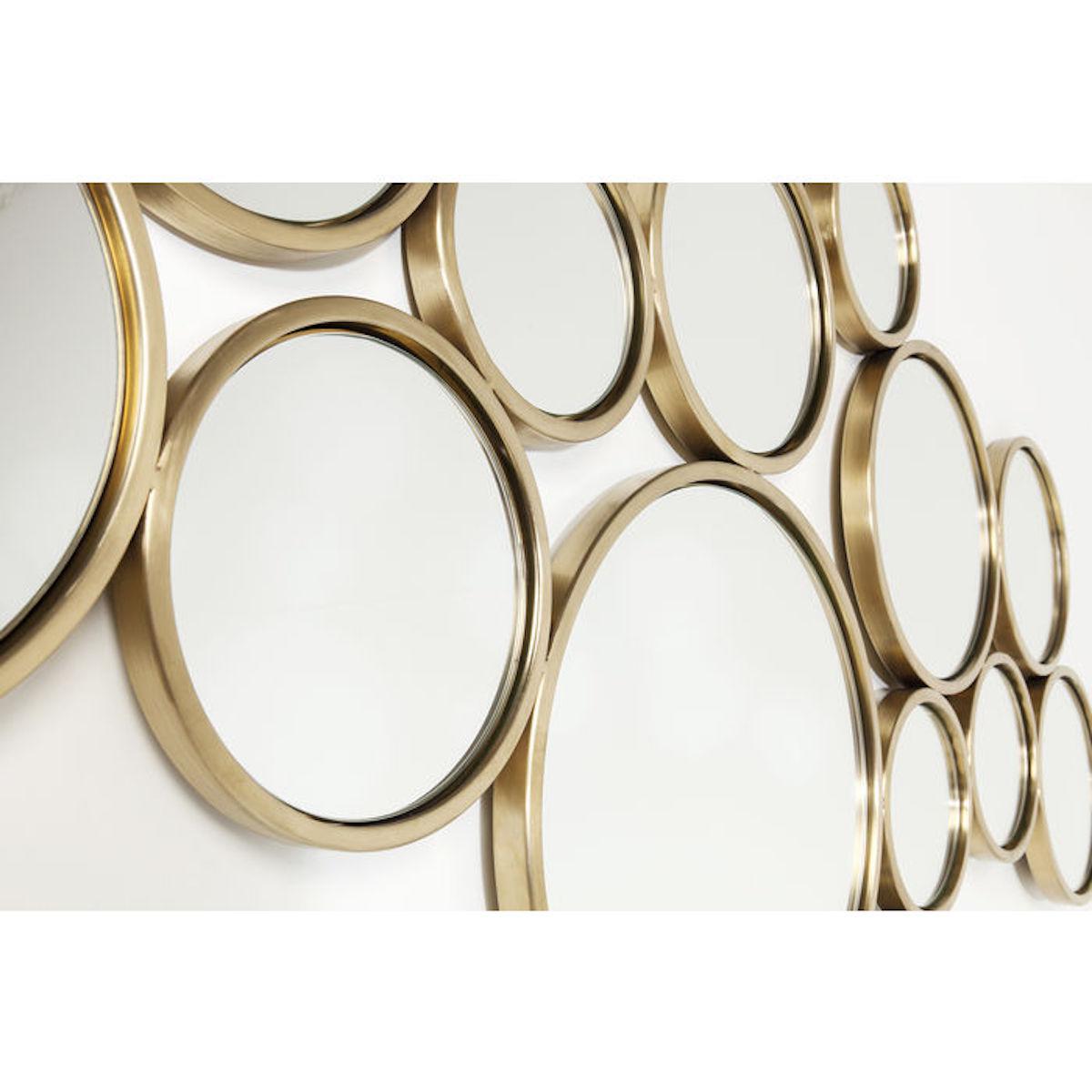 Miroir 93x138cm BUBBLE Kare Design laiton