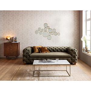 Miroir 93x138cm BUBBLE Kare Design laiton