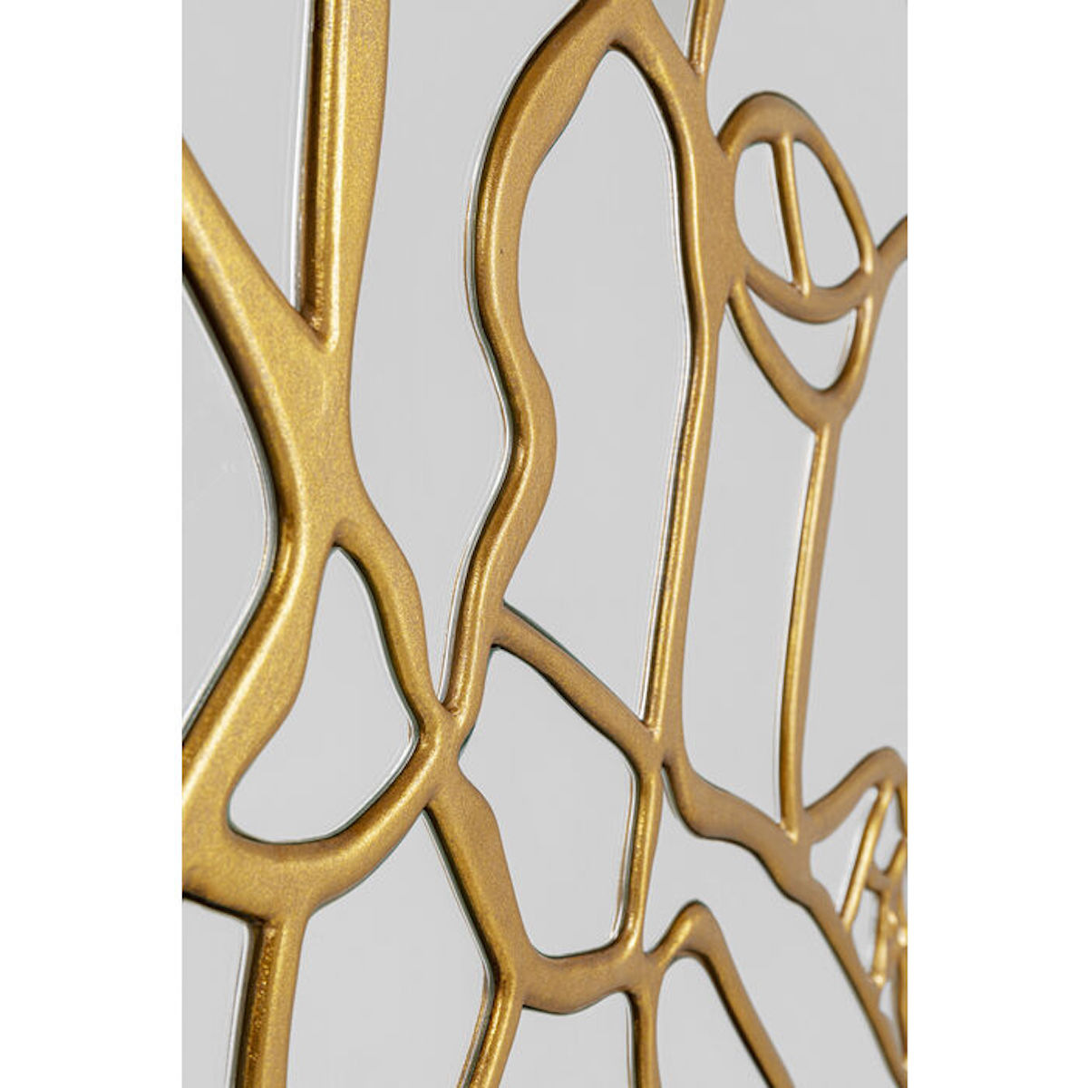 Miroir mural 100cm PIECES Kare Design doré